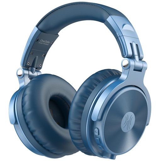 OneOdioワイヤレスヘッドホン最大110時間連続再生Bluetoothヘッドフォン重低音有線ハイレゾマルチポイント対応内蔵マイクハンズフリー通話ProCブルー