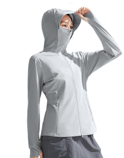 [パイオニアキャンプ]ッシュガードレディースパーカー長袖薄手接触冷感吸汗速乾UVカットUPF100+フード付き水陸両用スイムウェア日焼け対策体型カバーおしゃれ夏海プール無地軽量通気性 6,112円