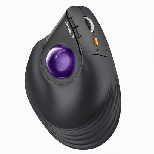 ProtoArc EM05 NL バーティカル トラックボールマウス 縦型62° 2.4GとBluetooth両対応 ワイヤレス 5段階DPI 200/400/800/1200/1600 7ボタン 光学式 右手用 USB充電式 大容量の電池搭載|NextGenShop
