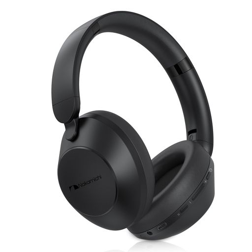 NakamichiヘッドホンBluetooth5.3ANCノイズキャンセリングマイク内蔵ワイヤレスヘッドホン50時間連続再生マルチポイント有線無線両用低遅延モードオーバーイヤーヘッドホンEliteFiveANC