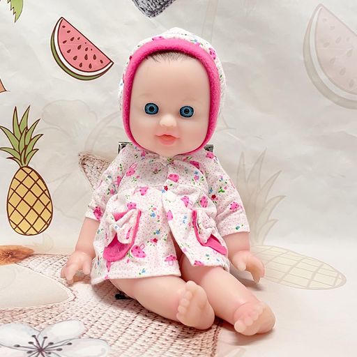 COSDOLLリボーンドールフルシリコンドールリアル赤ちゃん柔らかい人形子供ベビードール新生児リボーンベイビー育児練習用誕生日クリスマスプレゼントおままごと6歳以上向け(身長33cm重…
