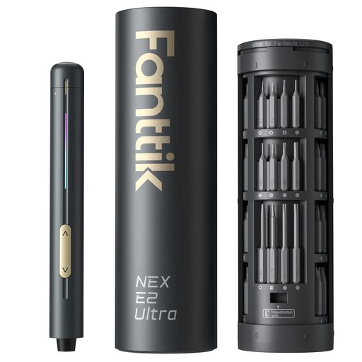 Fanttik E2 Ultra 電動精密ドライバー ミニドライバー コードレス 0.6N.m 5段精密トルク マグネットビット 50本 5/32インチ 六角 充電式 磁気収納ケース ガジェット スマホ カメラ 修理工具 メンテ…|NextGenShop