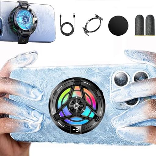 スマホ冷却ファン[2025年NEWモデル・LED温度表示]スマホクーラーUSB給電式磁気式/クリップ式2WAYペルチェ素子軽量手が邪魔にならない静音スマホ熱対策ゲーム/動画視聴/撮影/ライブ/テレワー…画像
