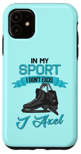 InMySportIDon’tExcelIAxelファニーフィギュアスケートスマホケースiPhone11用
