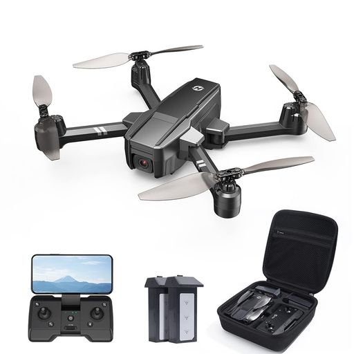 ドローン カメラ付き HOLY STONE 小型 1080P 飛行時間40分 折り畳み バッテリー2個 収納ケース付き ヘッドレスモード 高速旋回モード 高度維持 2.4GHZ モード1/2自由転換可 国内認証済み 誕生日ギフト HS440