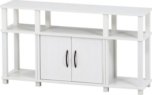 不二貿易テレビ台工具不要で組み立て簡単幅110x奥行29.5x高さ58.9cmオークホワイト52268