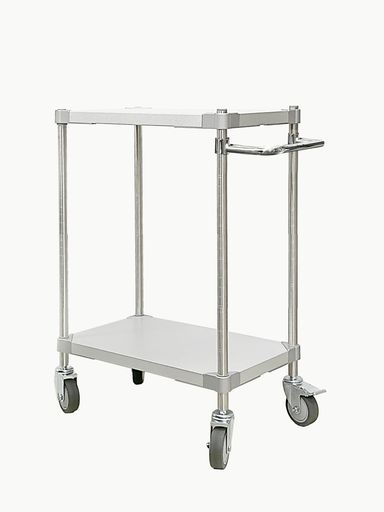 ガルバシェルフワゴン35x60 2段 極点700 手持ち部分付SV 納める 持っていく 配膳 ガーデニング 勝手もと せっ生 食料雑貨類 介護 棚 牢固たる 抗菌 ガルBa お役目用 DIY 精神的な統合