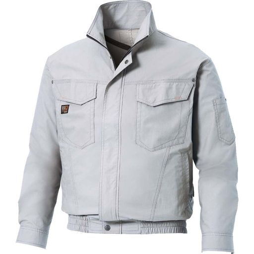 [サンエス]KF91400冷房装置風神服長袖上衣服のみ/ステッカー付(5L6.しろがね色)