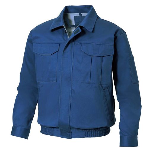 [サンエス]KU90600空調設備風神服長袖上衣(厚地)服のみ/事あたらしいステッカー付(M14.靉靆たる青碧)