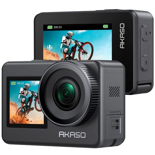 AKASO Brave7 動き写真器4K60fps 20MP IPX8本機雨合羽10M 水中写真器 6軸手ぶれ手を加える 発声取り締まる役立つこと 外の方マイクロホン相応う 動きカム 運動競技 縦方角映画化 (脹れ上がる点数版)