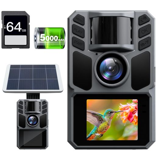トレイルカメラ ソーラー 4K 48MP 防犯カメラ 32GB 野鳥観察 トレイルカメラ ソーラー 4K 48MP 防犯カメラ 32GB 野鳥観察