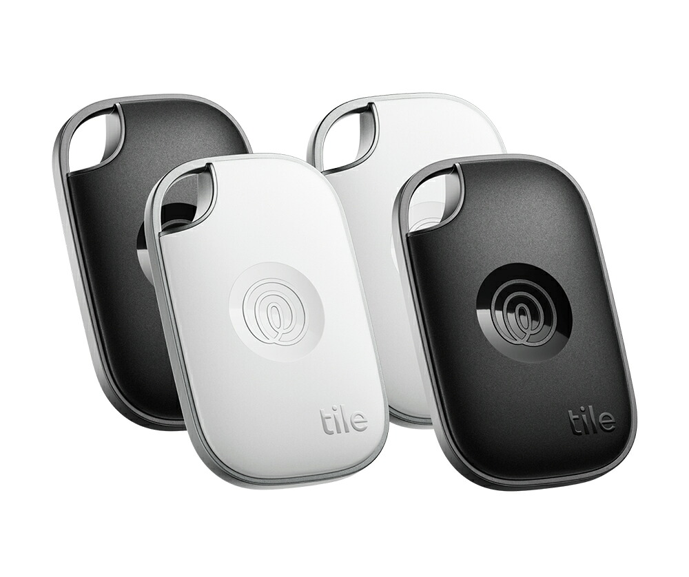 スマートトラッカー Life360 Tile Pro ブラック&ホワイト 4個パック/電池交換版(最大約1年) タイルプロ IP68 Bluetoothトラッカー 探し物 RE-61124-AP スマートタグ 紛失防止タグ｜Gadget marche 店 13,498円