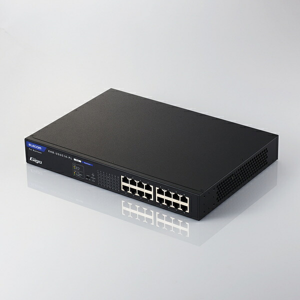 ELECOM レイヤー2 Giga対応 PoE アンマネージスイッチ 16ポート EHB-UG2C-PLシリーズ
