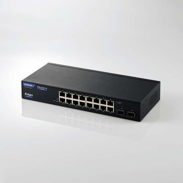 ELECOM Giga対応 Webスマートスイッチ 16ポート EHB-SG2Cシリーズ