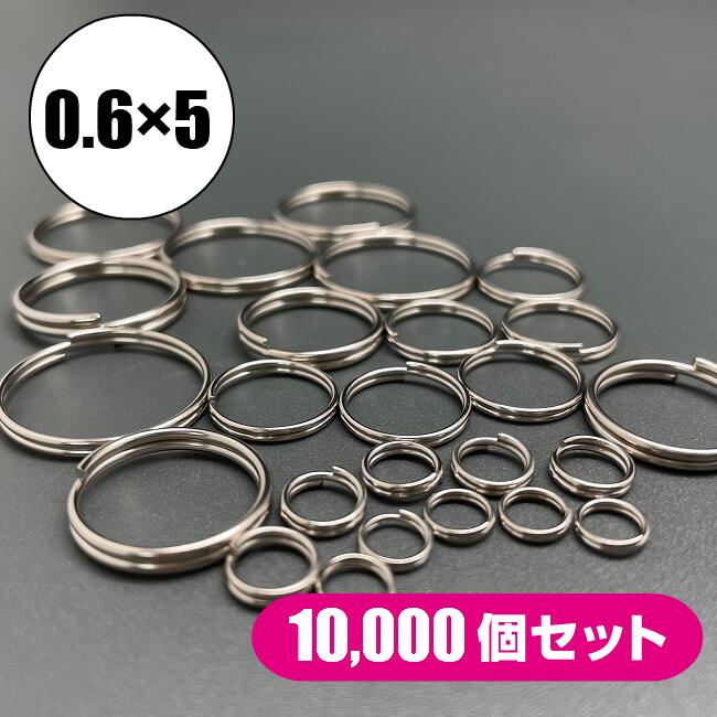 新品　エルメスキーリング二重カン Amazon.co.jp: Aicosineg 二重キーリング 平キーリング 50mm 4個
