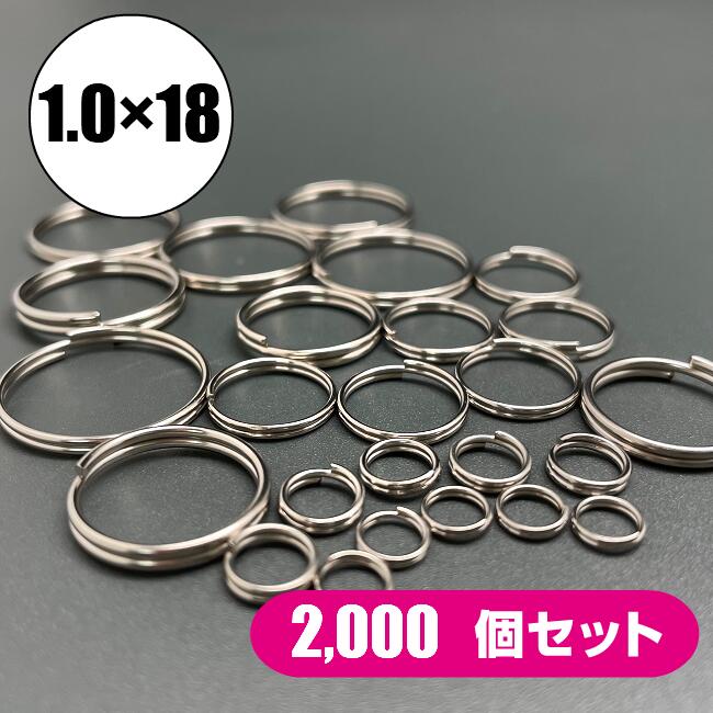 E メイル書牘不可 二重輪形 1 0 18mm 2 000個 二重環形 手掛りホルダー キーリング 金具 区分 雑貨 小物 Lisaproject Eu