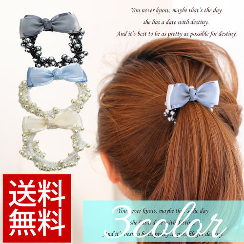楽天市場 リボン パール モチーフヘアゴム シンプル キラキラ ヘアアクセサリー ゴム リボン 髪留め ヘアアクセ ヘアアクセサリー ジュエリー アクセサリー ヘアアレンジ アレンジ ロングヘア ボブ ポニーテール パール Rigpa3 Linomakana