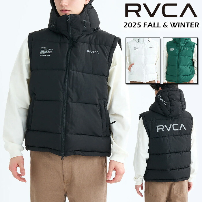 ルーカ メンズ 中綿ベスト RVCA RVCA PUFFER VEST フード付き アウター 2025年秋冬モデル BF042762 楽天市場】ルーカ メンズ 中綿ベスト RVCA RVCA PUFFER VEST フード