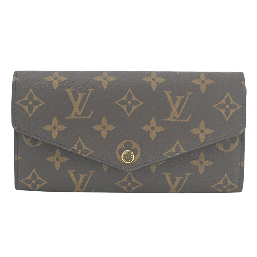 ⑥☆優良品♪モノグラムマット 二つ折り長財布 ポルトフォイユ・サラ☆ノワール ルイヴィトン モノグラムマット 二つ折り長財布 ルイヴィトン