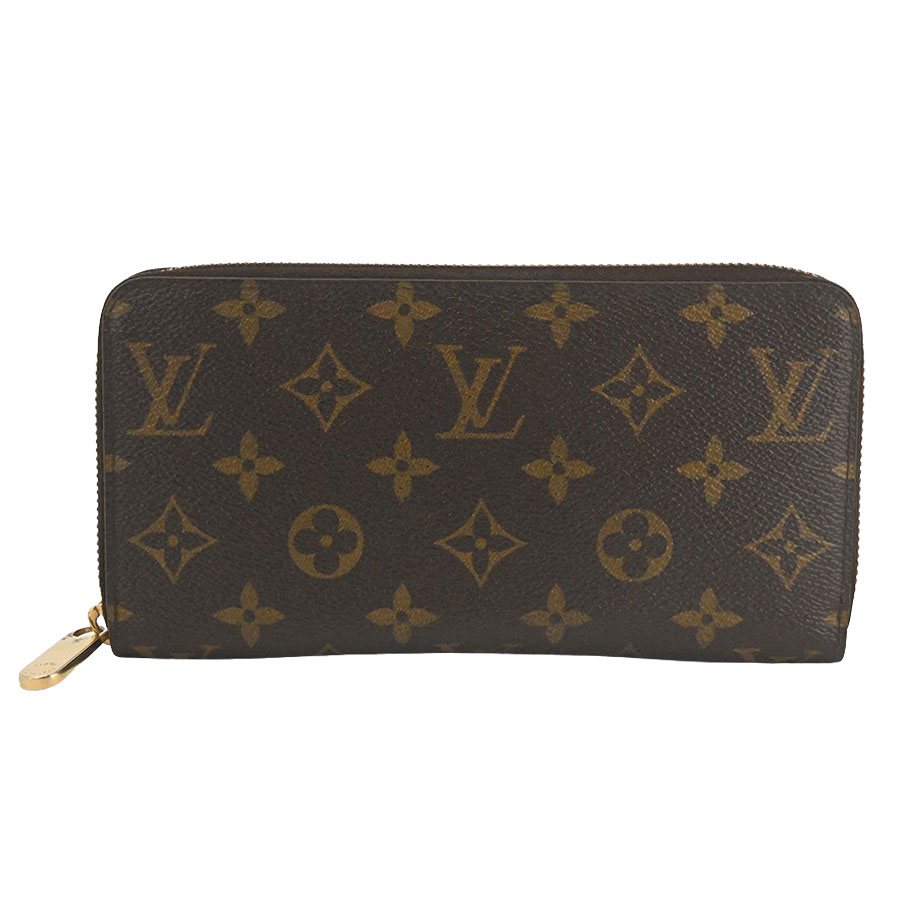 【LOUIS VUITTON】LV ルイ・ヴィトン M42616 ジッピー・ウォレット モノグラム 赤銅色 帆布 長紙入れ 【貨物輸送無料】【中古】