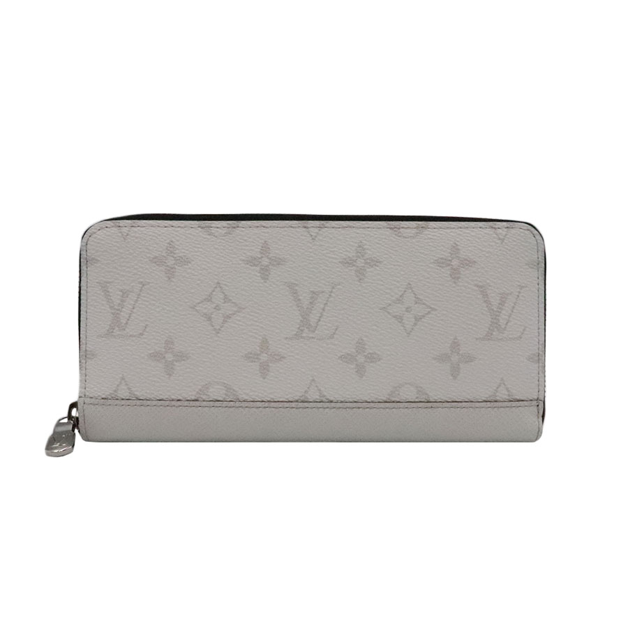 【LOUIS VUITTON】LV ルイ・ヴィトン M14127 ジッピーウォレット･ホリゾンタル 日本押さえる タイガラマ モノグラム･帆布/タイ王国ガ･なめし革 オプティック 白いこと 長紙入れ 【貨物輸送無料】【中古】