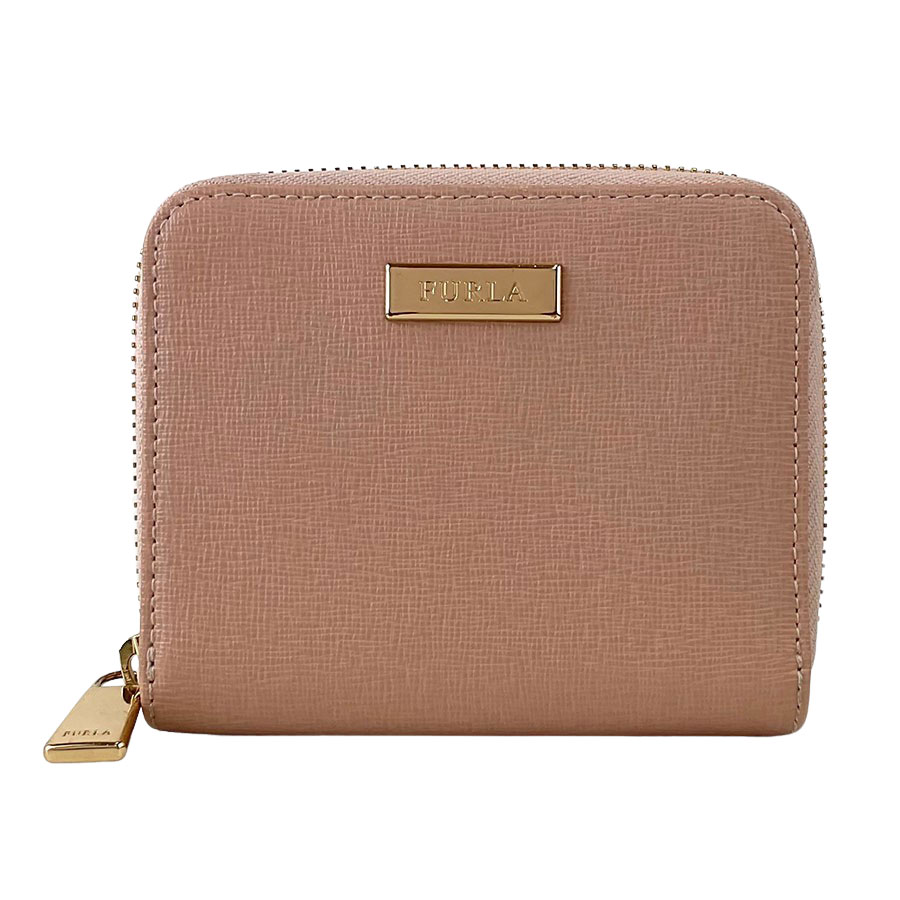 楽天市場】フルラ レザー ピンク/ベージュ系 バビロン 二つ折り財布