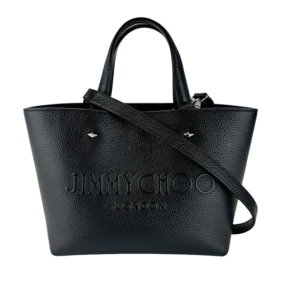 【JIMMY CHOO】ジミーチュウ FLWNZ6 ミニ マーリ- M なめし革 黒いこと ハンドバッグ/ショルダーバッグ 【貨物輸送無料】【中古】