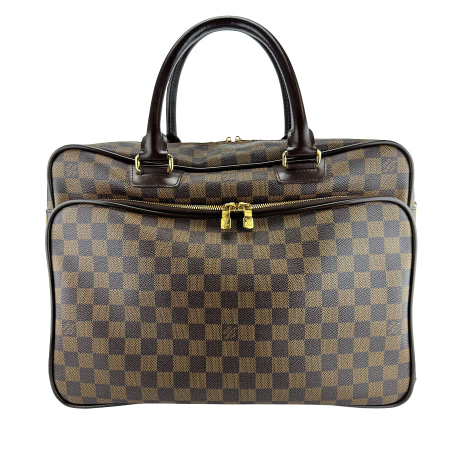 【LOUIS VUITTON】LV ルイ・ヴィトン N23252 ダミエ イカール ダミエ・キャンバス/レザー エベヌ(ブラウン) ビジネスバック/ハンドバッグ 【送料無料】【中古】|ガージュ 店