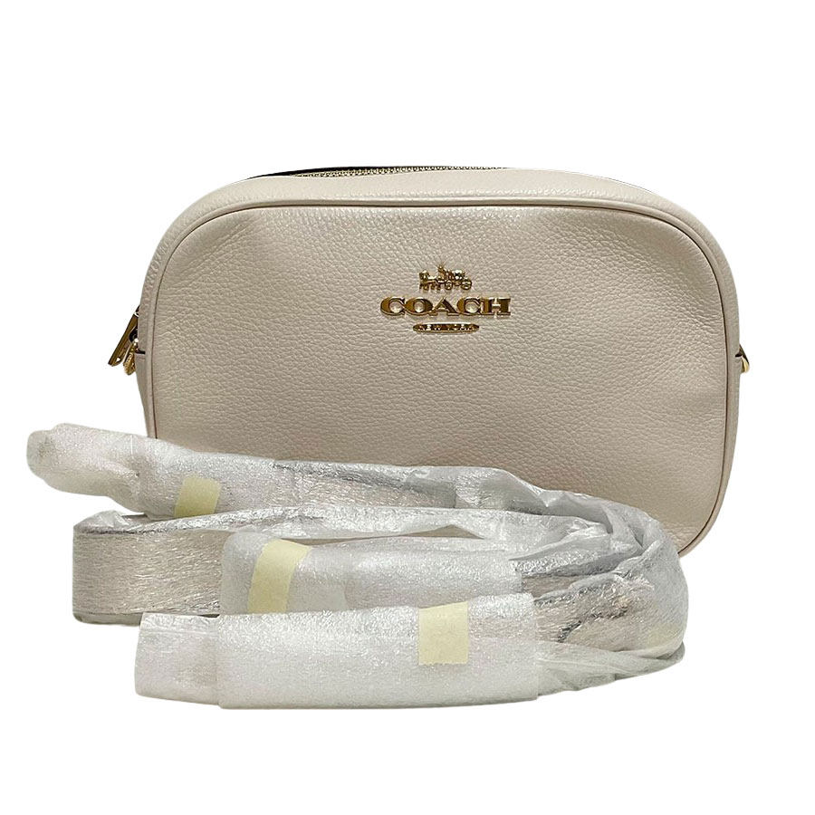 【COACH】コーチ ジェイミーカメラバッグ CA207 ホワイト リファインドペブルレザー ショルダーバッグ【送料無料】【未使用】【中古】 19,800円