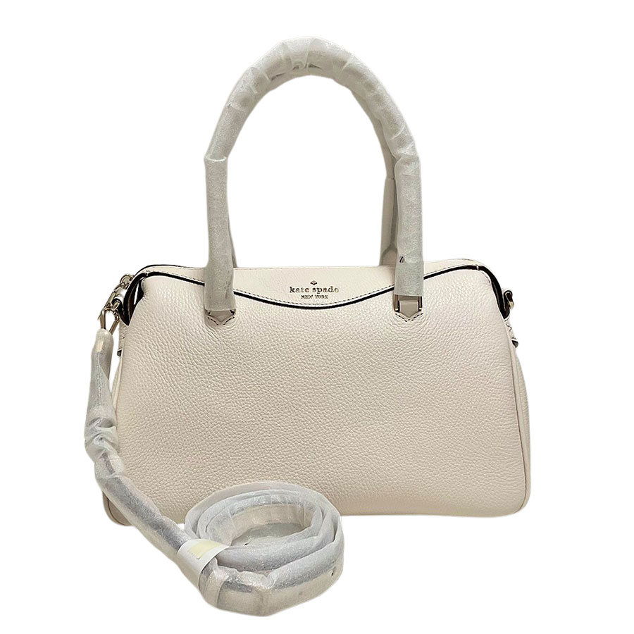 【kate spade】ケイトスペード ミミペブルレザーサッチェル K4673 オフホワイト レザー ハンドバッグ/ボストンバッグ/ショルダーバッグ 【送料無料】【未使用】【中古】｜ガージュ　店