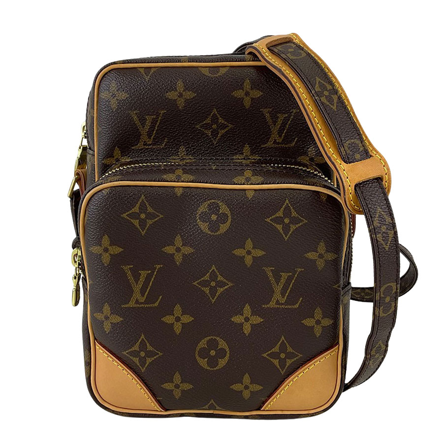 【LOUIS VUITTON】LV ルイ・ヴィトン M45236 アマゾン モノグラム キャンバス/レザー ブラウン ショルダーバッグ 【送料無料】【中古】｜ガージュ　店