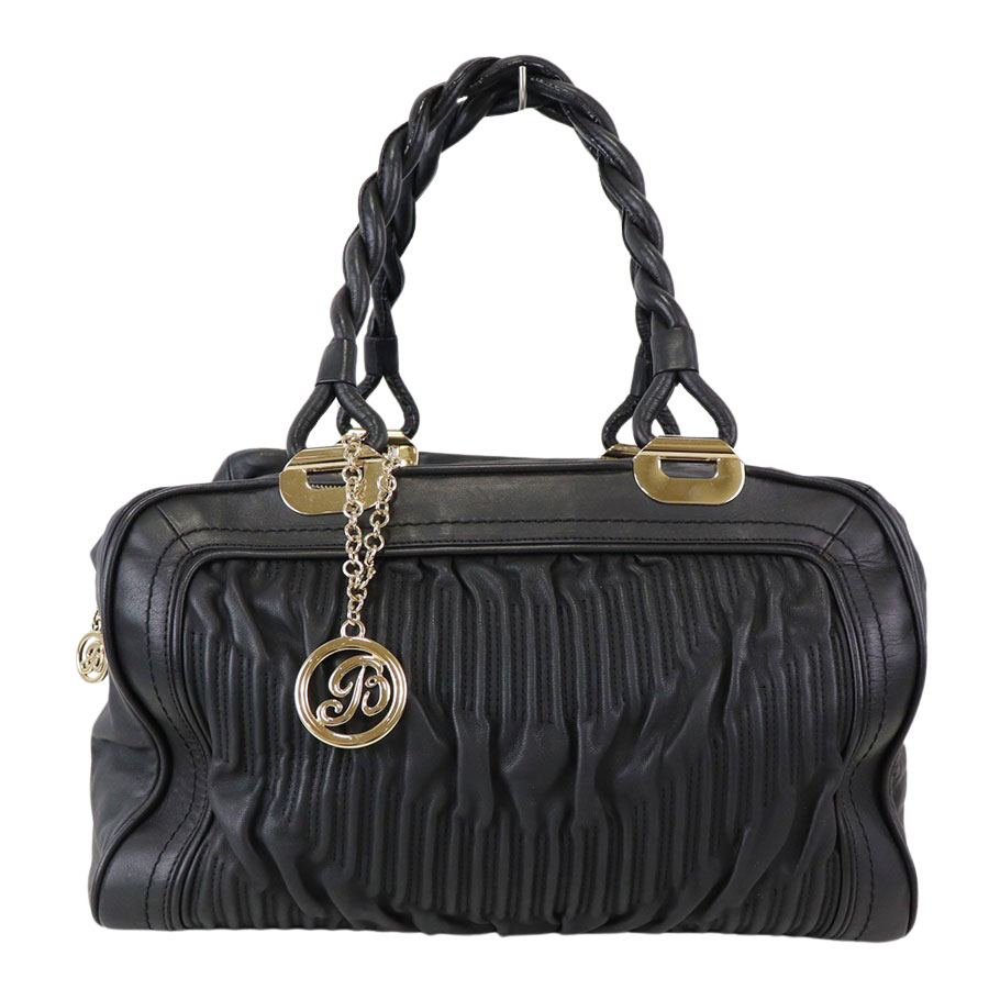 BALLY バリー トレスポ 2way レザー ボストンバッグ 黒 ショルダー