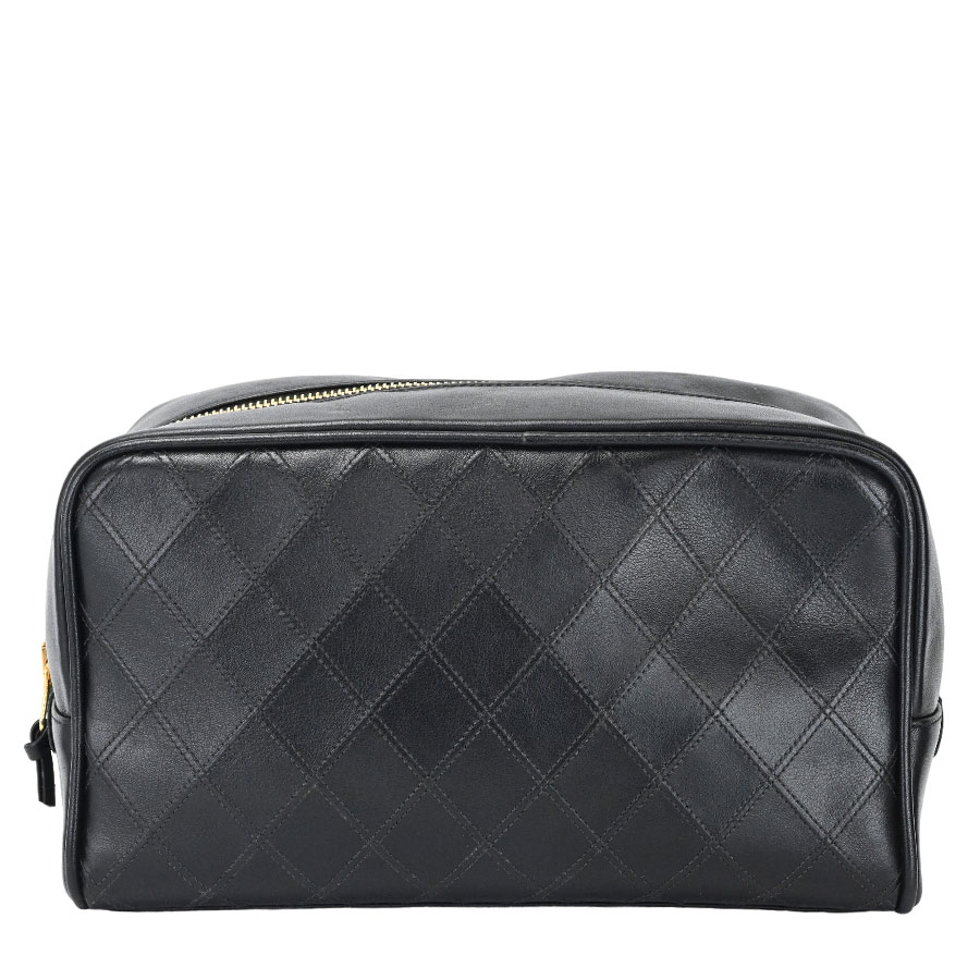 良品　シャネル　ココマーク　クリア　ビニール　クラッチバッグ　ポーチ　ブラック CHANEL ココマーク 2018年頃 ショルダーバッグ クリア ブラック