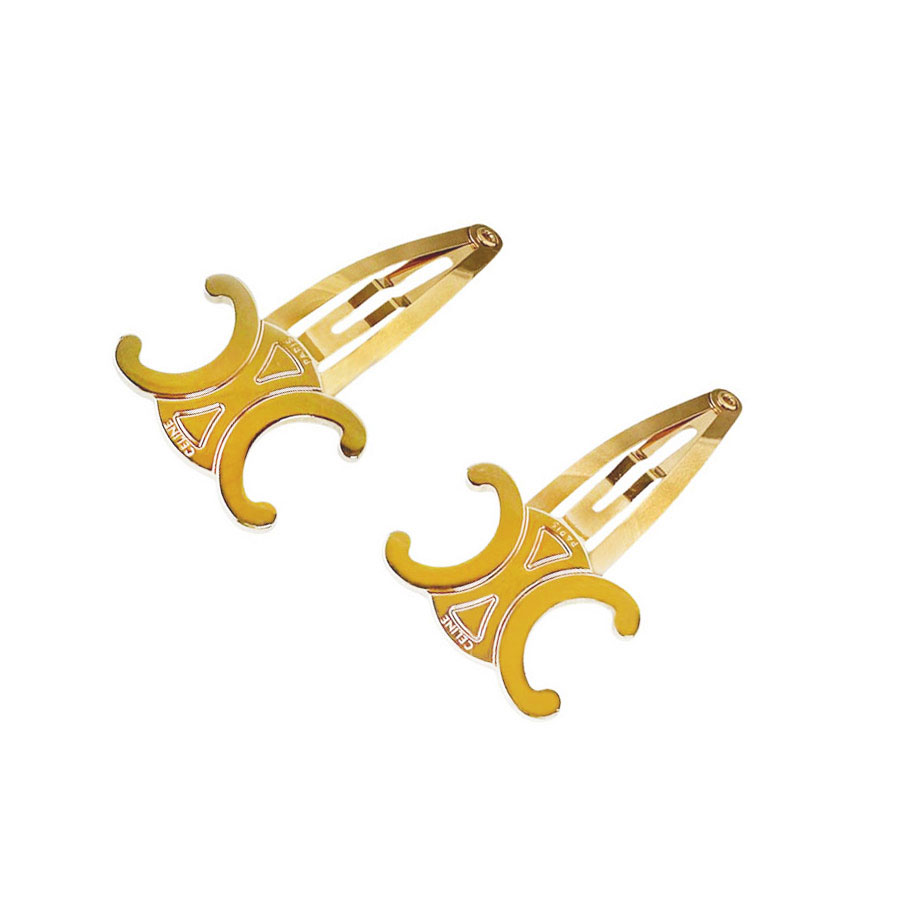 楽天市場】CELINE セリーヌ ヘアクリップ Snap Hair Clip