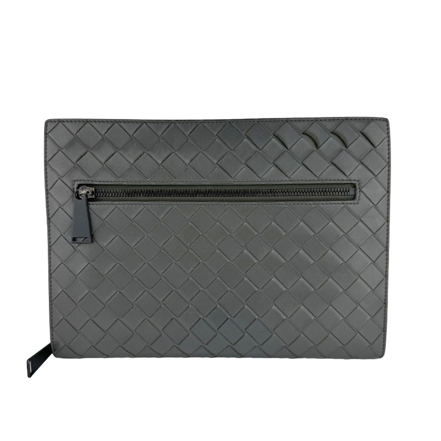 【BOTTEGA VENETA】ボッテガヴェネタ B08999362Y イントレチャート 検面調書入れもの なめし革 薄墨色 商品目録ネットボール クラッチペダルうしろ側/2塁手御徒面子 【貨物輸送無料】【中古】