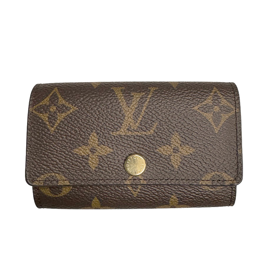 【LOUIS VUITTON】LV ルイ・ヴィトン M62630 キーケース ミュルティクレ 6 モノグラム モノグラム・キャンバス/レザー ブラウン キーホルダー 【送料無料】【未使用】【中古】|ガージュ 店