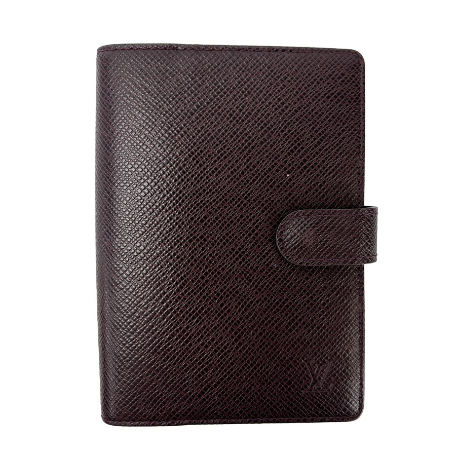 【LOUIS VUITTON】LV ルイ・ヴィトン R20416 アジェンダPM タイガ アカジュータイガレザー 手帳 【送料無料】【中古】
