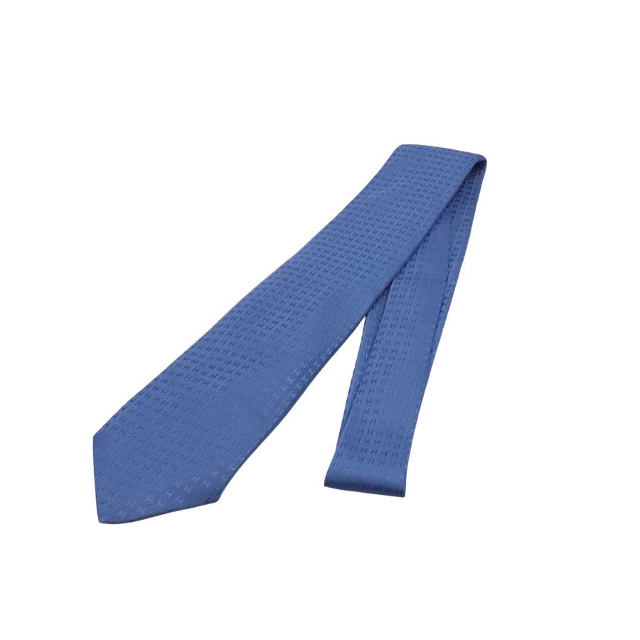 エルメス　ネクタイ　青　H柄H織ファソネ　派手　結婚式 エルメス ネクタイ 青 H柄H織ファソネ 派手 結婚式 - メルカリ