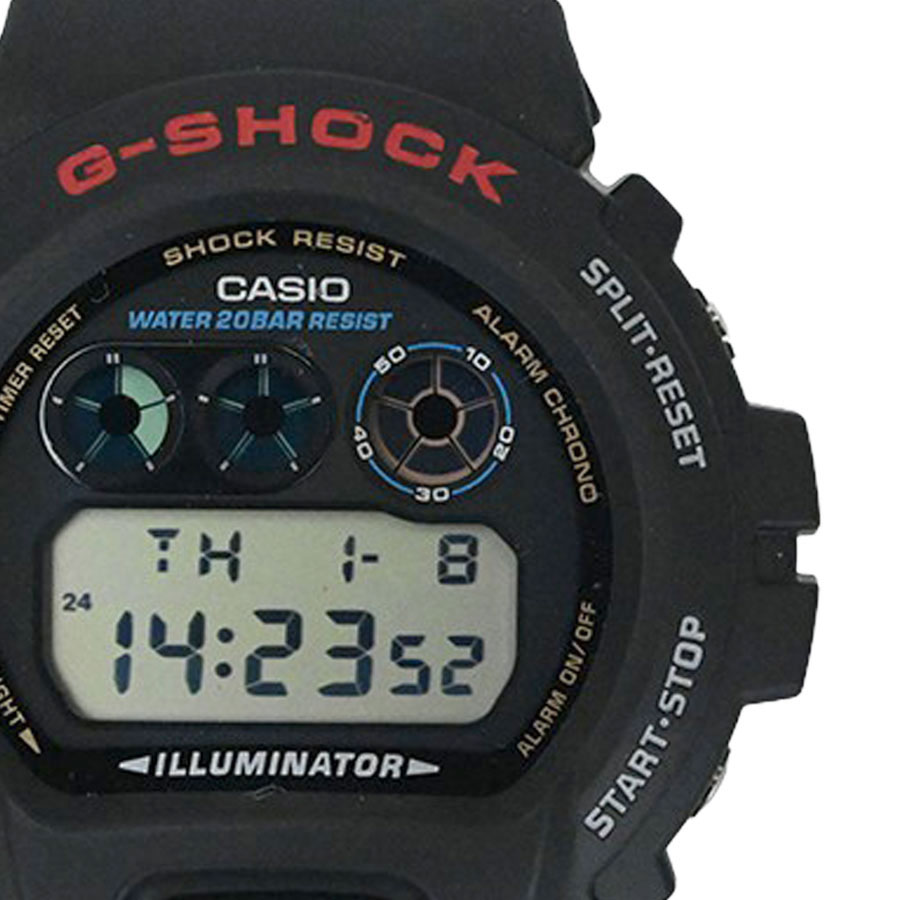 【CASIO】カシオ DW-6900U-1JF G-SHOCK DIGTAL 6900シリーズ ブラック 樹脂 クオーツ メンズ腕時計 【送料無料】【中古】