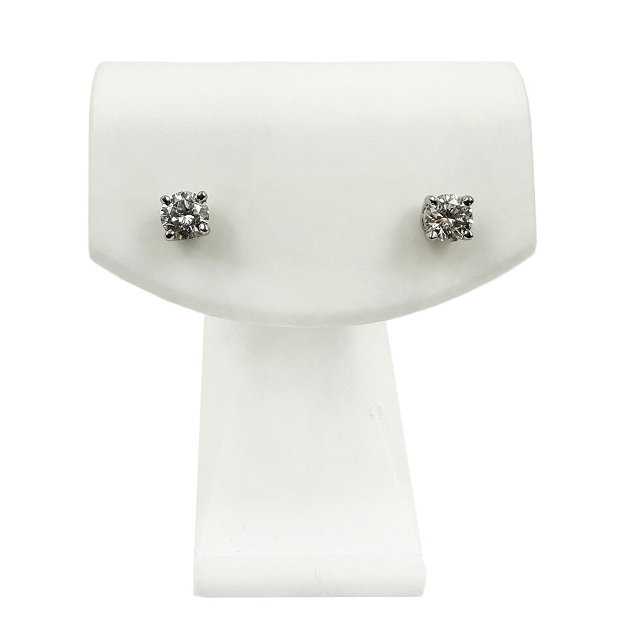【ピアス】 【TIFFANY&Co.】ティファニー ティファニー ソリティア ダイヤモンド スタッド ピアス スクリュー式 Pt950/ダイヤモンド約3.62mm(0.15ct位) 【送料無料】【中古】|ガージュ 店