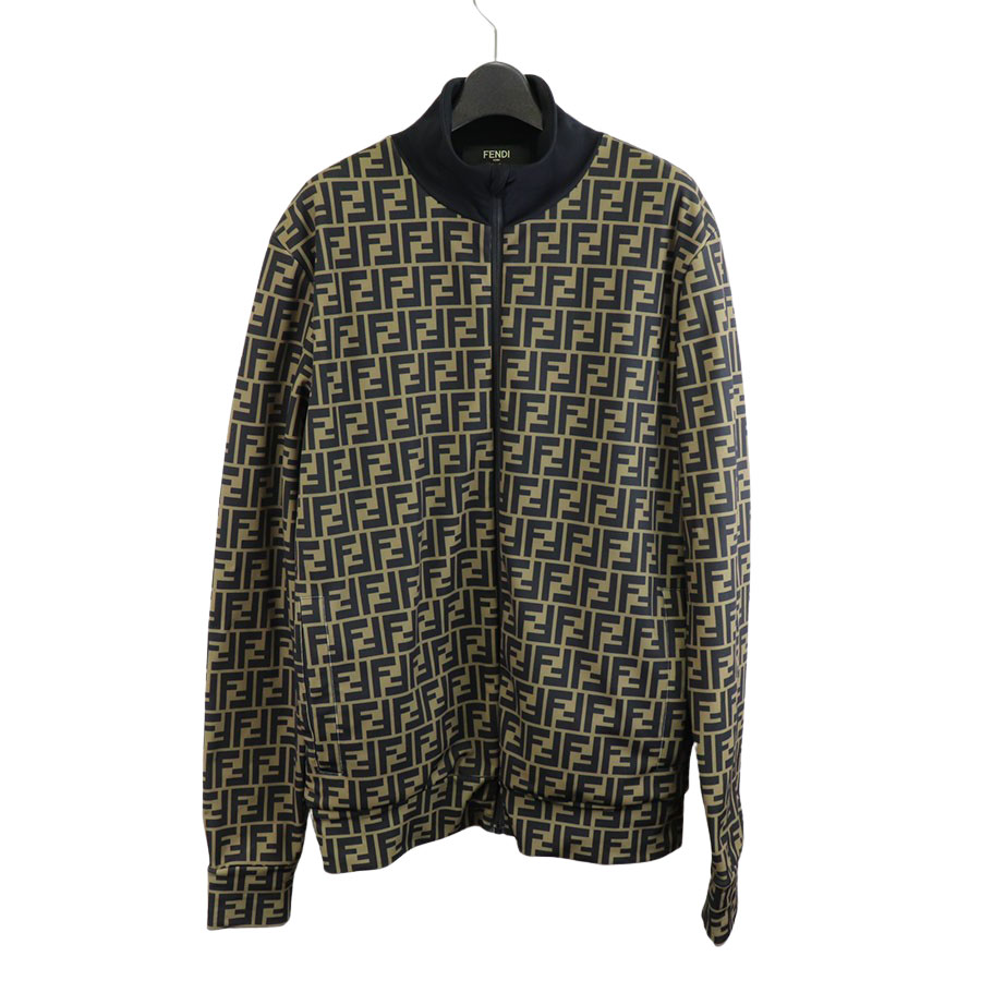 FENDI　フェンディ　FF柄　リバーシブル　ジャケット　エンボス加工　美品 FENDI - FENDI フェンディ FF柄 リバーシブル ジャケット