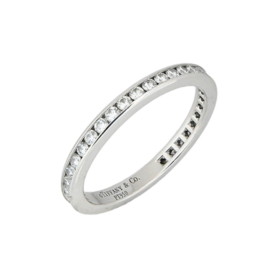 【TIFFANY&Co.】ティファニー チャネルセッティング フルサークル ダイヤモンド リング PT950（プラチナ） 10号 指輪 【送料無料】【中古】｜ガージュ　店