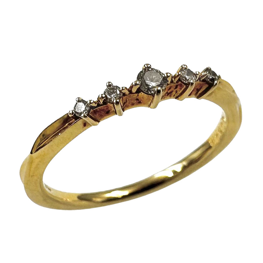 楽天市場】agete(アガット) リング ダイヤモンド 計0.04ct 11号 18金