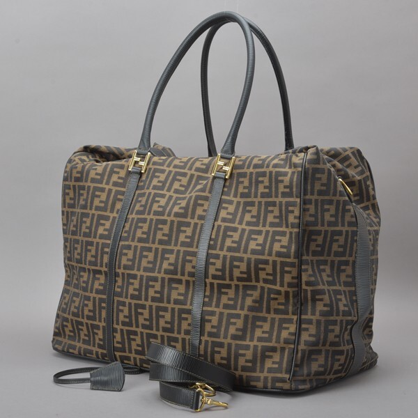 楽天市場】フェンディ FENDI ズッカ ボストンバッグ キャンバス×レザー