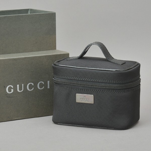 GUCCI　グッチ　バニティバッグ　レザー　ブラック　メイクボックス 楽天市場】【中古】 グッチ バニティ ハンドバッグ 化粧ポーチ