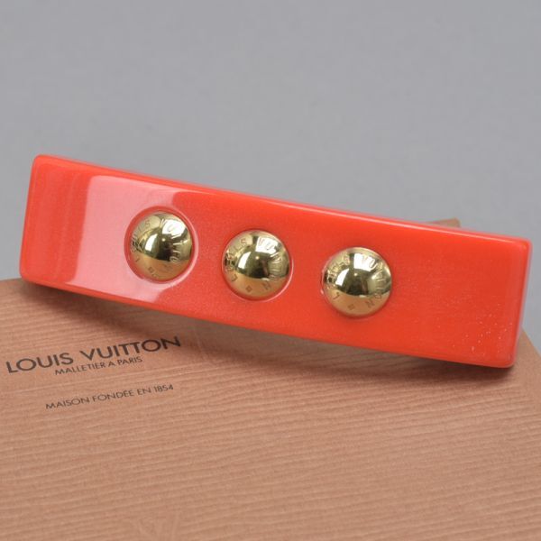 ゆうルイヴィトン　ヘア　バレッタ　レッド 楽天市場】LOUIS VUITTON ルイ ヴィトン バレッタ アンク