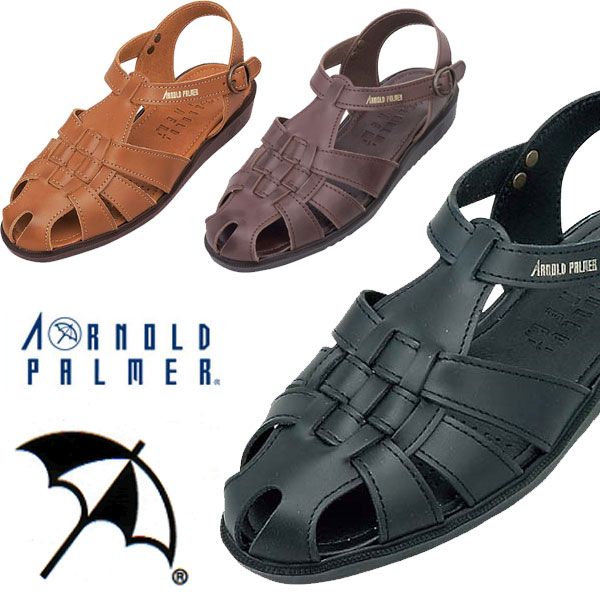 ◆◆■ ＜ダイマツ＞ 【アーノルドパーマー】Arnord Palmer MEN メンズ 本革サンダル 紳士靴(ap6610-arn1)