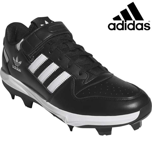 ◆◆◎ <アディダス> ADIDAS フォーラム TPU ベースボール クリート スパイク JR9614 (JR9614:コアブラック/フットウェアホワイト/コアブラック) 野球 ポイントスパイク|ガイナバザール