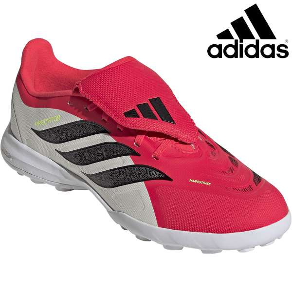 ◆◆◎ ＜アディダス＞ ADIDAS プレデター LEAGUE 折り返しシュータン TF サッカー キッズ JR7917 (JR7917：ルシッドレッド/コアブラック/フットウェアホワイト) サッカー・フットサル トレーニングシューズ
