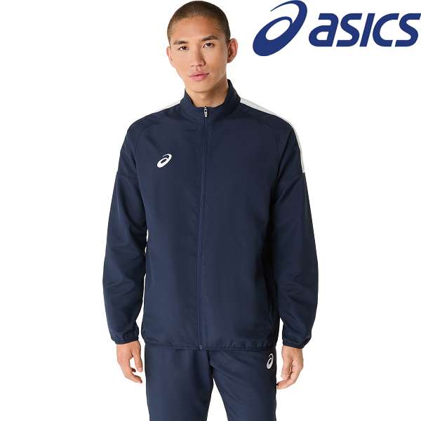 ◆◆ ＜アシックス＞ ASICS ドライクロスロゴテープジャケット 2031E965 (400：MIDNIGHT) 2031E965-400